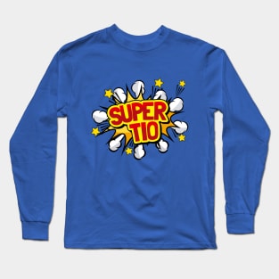 Super Tio Spanish Uncle Superhero Camisa T-shirt Cute Gift Long Sleeve T-Shirt